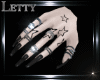 Star Night Nails Rings