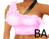 [BA] Pink Ruffled Top