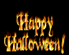Flaming Halloween Sign