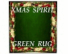 Xmas Spirit Green Rug