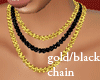 2gold/ 1black Necklaces