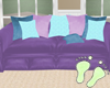 Purple Couch Sofa