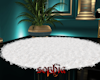 fur round rug