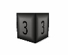numer 3 box, block, cube