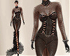 T- Feather Gown black