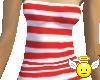 *S*Red Stripes Tube Top