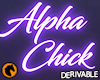 Alpha Chick Neon Sign