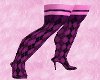 Harlequin Purple Boots