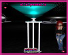 floor lamp cyan & white
