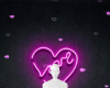 neon heart love box
