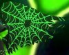 Green spiderweb wings