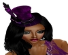 Burlesque Purple Hat