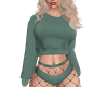 Sweater and fishnets