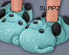 !!S Bear slippers Teal L