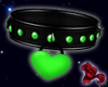 @};- Green Heart Collar