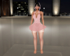 (S)Pink sexy dress