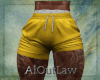 Yellow Muscle Tat Shorts