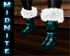 (M) Fur Boots Teal