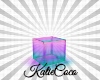Neon ombre cube