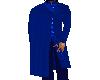 sena blue caped suit top