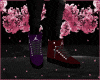 purple/red kicks