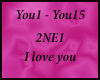 2ne1 - I love you (you)