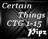 *P*Certain Things