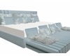 teal california king bed