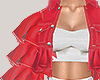 I│Ruffle Jacket Red SM