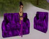two seater puple couch