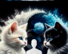 Cute cats background