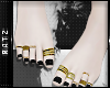 F| Feet + Gold Rings