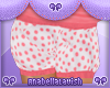 *B* pink polkadot shorts
