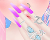 x❄ |Nails+Rings Violet