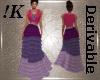 !K! DRV Feather 2pc Gown