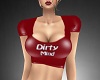 Dirty Mind Top Red