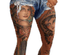 Gothic leg tattoos