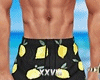 𝓧. Lemon Print Shorts