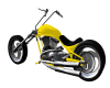 yellow motorcycle