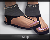 snplBlack Sandals.