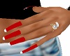 Red PVC Nails 2 w/white