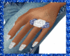 Dainty Hand Diamond Ring