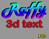raffy 3d text