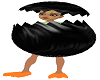 egg costume black