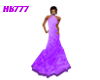 HB777 Halter Dress Purpl