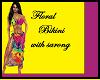 Floral Bikini w/cover