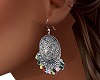 silver western earrings