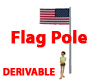 Derivable Flag Pole Mesh