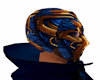 blue & gold skull cap