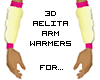 Lyoko- Aelita Armwarmers